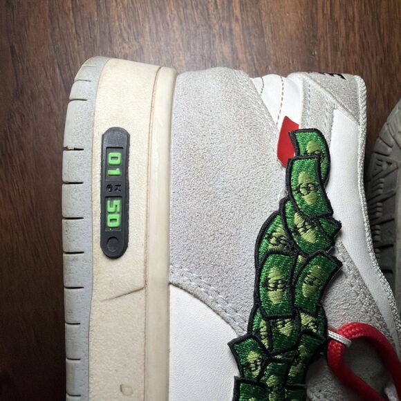 Customized‎ Money Dollar Bill Nike White Dunks lot 01 50 main image 16